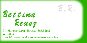 bettina reusz business card